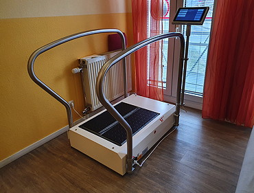 Blick auf Gerät für eine stochastische Resonanztherapie